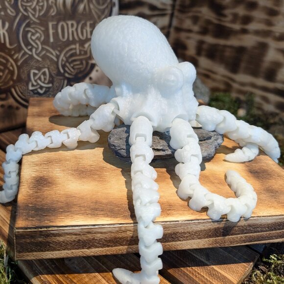 Articulated Spinning Flexi Octopus Fidget Toy Ocean Animal 3D Printed - Picture 14 of 16